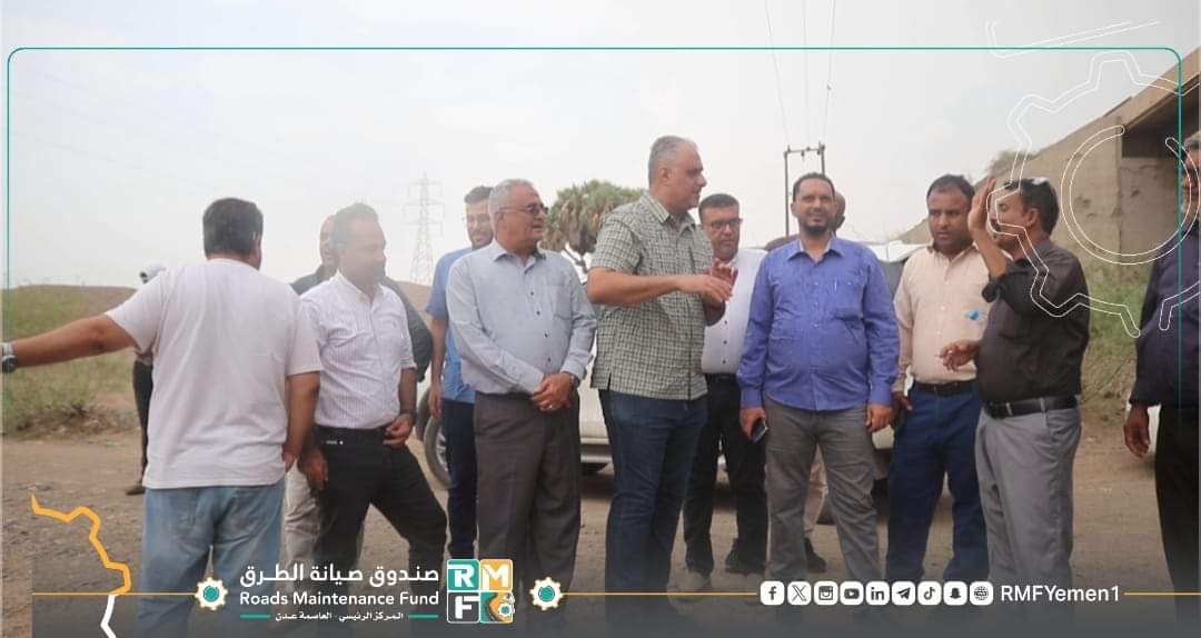 لحج..الماس والطب يطلعان على الأعمال في جسر الحسيني جراء تعرضه لأضرار السيول الجارفة