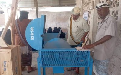مديد مكتب الزراعة بأحور يختتم حفل مدرسة المزارعين الحقلية في مجال الثروة الحيوانية