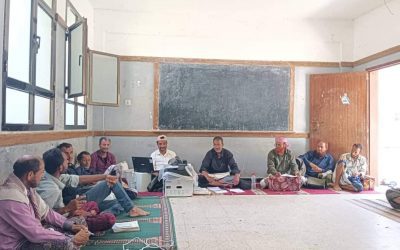 لقاء يناقش احتياجات العملية التعليمية بمدرسة الفقيد الشيخ محمد زين بدر(ذمثبة) بسرار