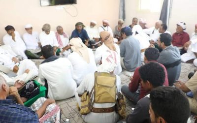 الشيخ بن حبريش يستقبل جمع من المناصب والمشايخ و الوجهاء و الشخصيات  هضبة حضرموت