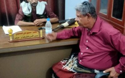 رئيس تنفيذية انتقالي خنفر يلتقي مدير أمن المديرية لبحث تعزيز الأمن