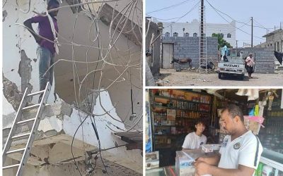 كهرباء أبين تنفذ لليوم الثالث على التوالى حملة لسداد المديونية لدى المواطنين في أحياء مدينة الكود بمديرية خنفر