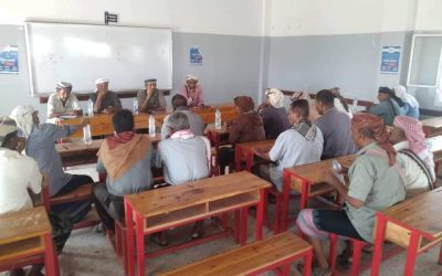 السلطة المحلية وانتقالي أحور ومشائخ ووجهاء باكازم يصدران بياناً مشتركاً حول قطع الخط بالمديرية