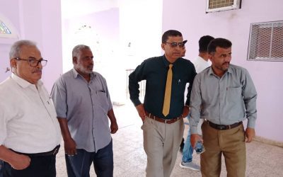 مدير عام صحة لحج يستقيل وفد منظمة جنس نو لبحث تاثيث المعهد الصحي بلحج