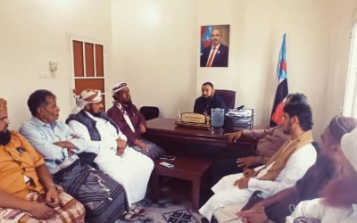 دائرة الفكر والإرشاد بالأمانة العامة تناقش مع قيادة مجلس انتقالي أبين تعزيز دور أئمة وخطباء المساجد وترشيد الخطاب الديني