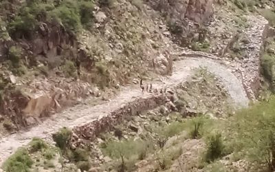 طريق جبل ربض  مشألة –  يهر تتعرض لإنجراف سيول الأمطار