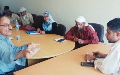 مدير الإدارة الاقتصادية والخدمية بانتقالي أبين يطلع على احتياجات مركز أبحاث الكود