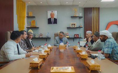 لملس يناقش مع الغرفة التجارية المعالجات لعمل وحدة حماية الأراضي والواجبات الزكوية