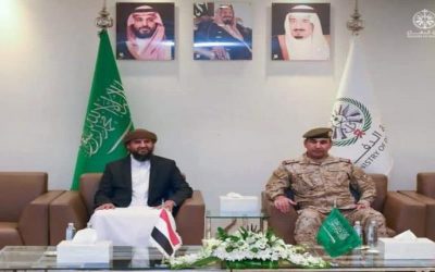 لقاء عسكري رفيع يجمع القائد المحرمي بالفريق السلمان..صورة