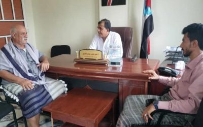 نائب رئيس تنفيذية انتقالي أبين يلتقي رئيس تنفيذية انتقالي لودر ويناقشان الوضع الخدمي بالمديرية