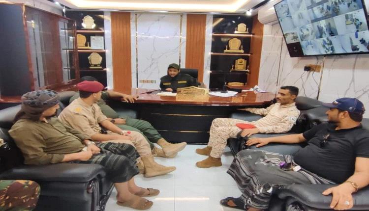 قيادات عسكرية في زيارة تفقدية..يشيدون بالنقلة النوعية والانضباط العسكري في إدارة أمن لحج
