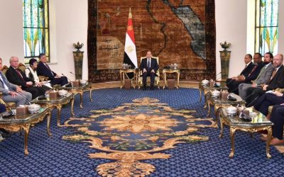 الرئيس المصري يستقبل وفدا أمريكيا ويدعو لوضع حد للحرب في غزة ولبنان