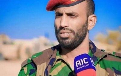 ادارة امن أبين تنعي استشهاد القائد /احمد محسن السليماني أركان اللواء الاول دفاع شبوة
