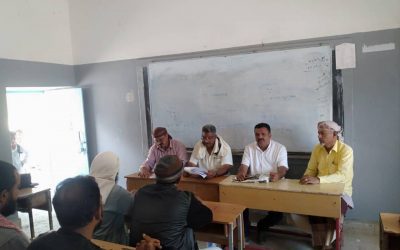 أجتماع مشترك للهيئة التعليمية ومجلس الآباء في مدرسة رخمة بنين بيافع يقر إنطلاق حملة دعم المدرسة