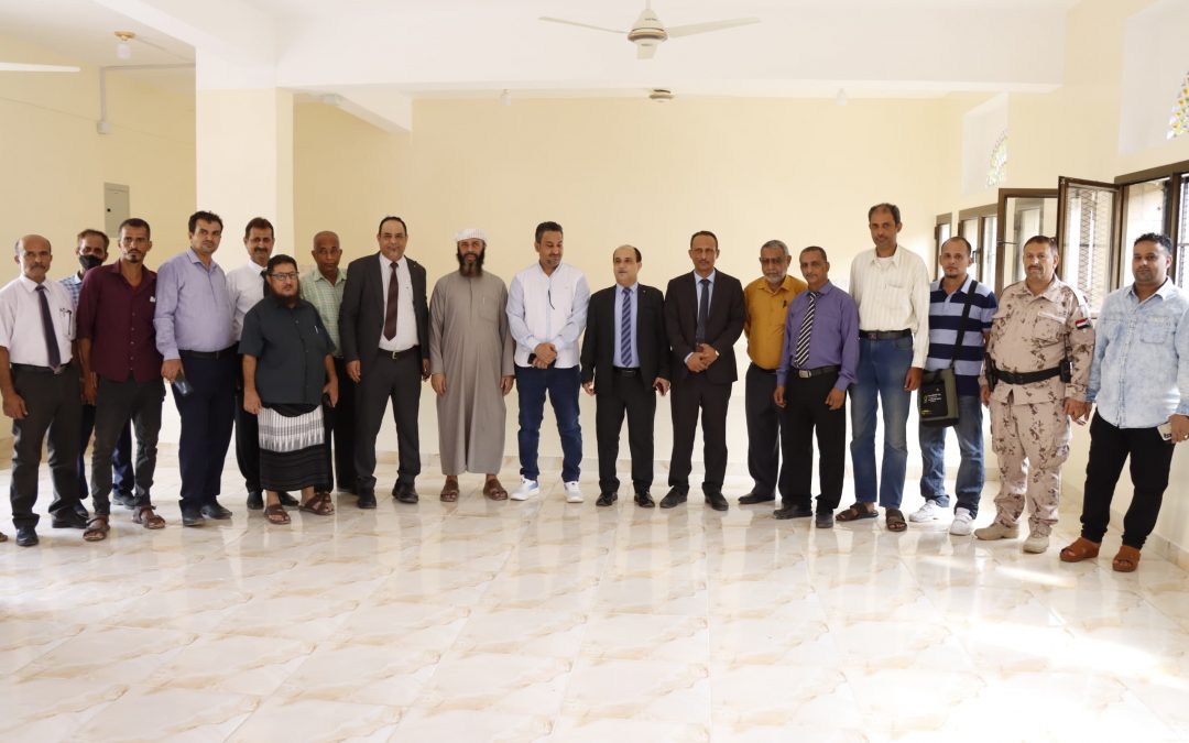 *عبود ناجي والحاج والشبحي والعبادي  يدشنون  العام الدراسي الجديد في كلية المجتمع عدن ويتفقدون نسبة الإنجاز في مشروع قاعة المؤتمرات الكبرى*
