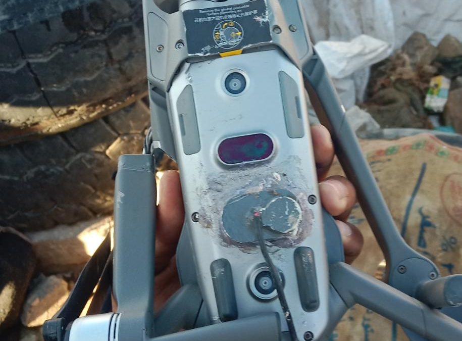 قوات المقاومة الجنوبية  تسقط مسيرة حوثية في سماء الحد يافع
