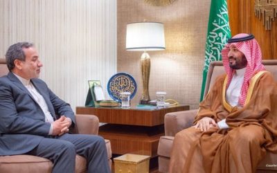 ولي العهد السعودي يستقبل وزير الخارجية الإيراني