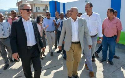 الاقتراب من انجاز مشروع تأهيل وتطوير محطة ضخ الصرف الصحي لمستشفى الجمهورية والاحياء المجاورة بعدن