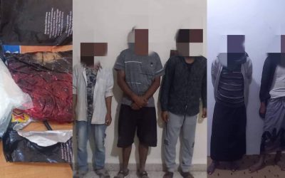 المهرة.. القبض على 5 مروجين بحوزتهم 2 كيلو ونصف من المواد الممنوعة