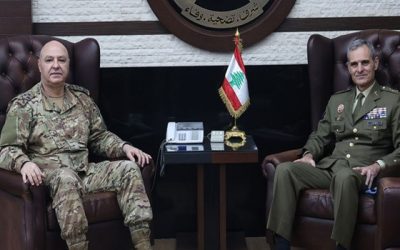 قائد الجيش اللبناني يبحث مع قائد قوة اليونيفيل التطورات على الحدود الجنوبية