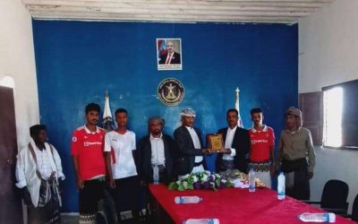 انتقالي مرخة يكرم فريق شباب مرخة بمناسبة فوزه بكأس المحافظة