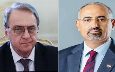 الرئيس الزُبيدي يلتقي المبعوث الخاص للرئيس الروسي إلى الشرق الأوسط وأفريقيا