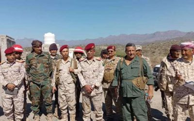 وفد وزارة الدفاع يطلع على جاهزية أبطال القوات المسلحة في جبهة الضالع الحدودية
