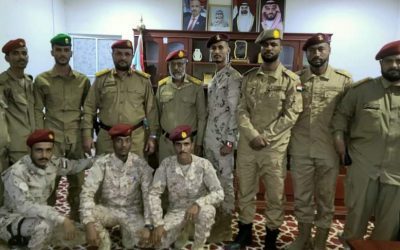 قائد اللواء الثالث دعم وإسناد يستقبل ضباط اللواء الخريجيين من كلية الأمير زايد بن سلطان للعلوم العسكرية بدولة الإمارات العربية الشقيقة.