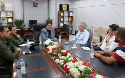 اللواء الشعيبي: يطلع ممثلي مكتب البنك الدولي حول دور الاجهزة الامنية في حماية المنظمات الدولية بالعاصمة عدن