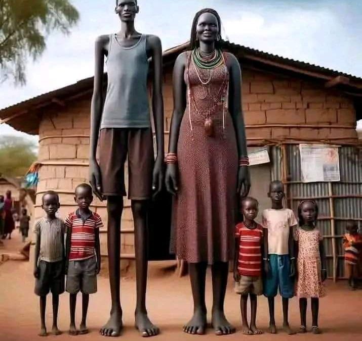 يتميز شعب جيينج في جنوب السودان بطولهم الاستثنائي