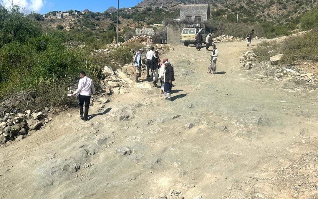 مسح ميداني هندسي لخمسة مقاطع في طريق الزغرور دورمة برصد بيافع