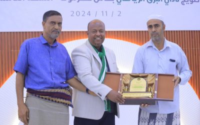 نادي البرق بتريم يكرم الانتقالي الجنوبي ويحتفي بفوزه بكأس حضرموت
