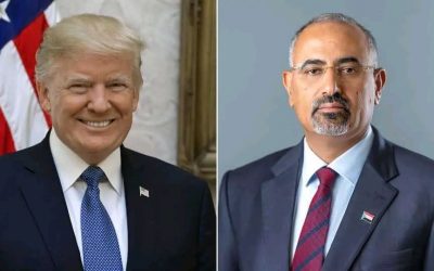 الرئيس الزُبيدي يهنئ دونالد ترامب بمناسبة انتخابه رئيسا للولايات المتحدة.