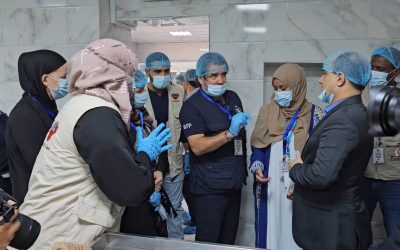 *مدير عام دارسعد يستقبل ممثل الوكالة السويدية للتنمية الدولية ويطلع معه على سير العمل في مطبخ إعداد الوجبات الصحية لطلاب المدارس*