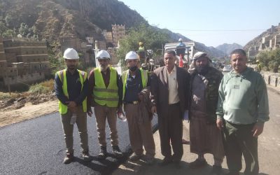 مدير عام يهر يدشن العمل في إعادة سفلتة الخط العام يهر لبعوس ويناشد بإعادة تأهيل طريق يهر الحبيلين .