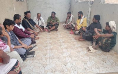 “اليوسفي “مدير عام خنفر يقدم واجب العزاء لأهل  أسرة المتوفين في إنهيار المنزل بجعار