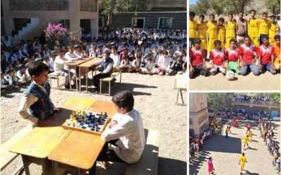 برعاية الشيخ صالح بدر البوبكري وبالتزامن مع ذكرى يوم الجلاء: مدرسة يسلم حسين بيافع تختتم انشطتها المدرسية