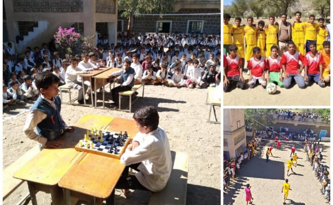 برعاية الشيخ صالح بدر البوبكري وبالتزامن مع ذكرى يوم الجلاء: مدرسة يسلم حسين بيافع تختتم انشطتها المدرسية