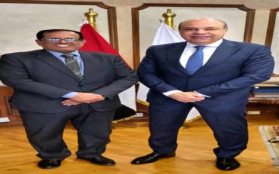 لقاء هامة لرئيس هيئة الطيران مع وزير الطيران المدني المصري