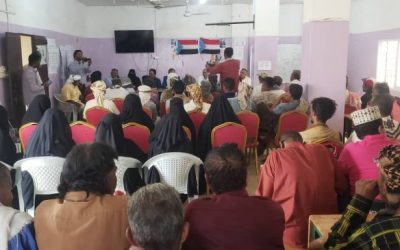 انتقالي أبين يدشن برنامج نزولاته الميدانية لتفعيل دور اللجان المحلية لانتقالي خنفر