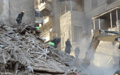 مصرع 8 أشخاص بانهيار مبنى في العاصمة المصرية القاهرة.