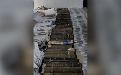 احباط تهريب شحنة أسلحة وذخائر متنوعة في محافظة شبوة