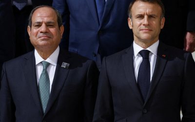 السيسي وماكرون يبحثان الوضع في غزة وسوريا