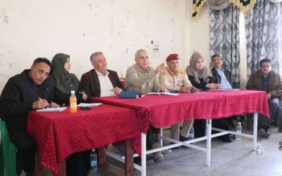 فريق التواصل وتعزيز الوعي السياسي يلتقي القادة العسكريين في محور الضالع