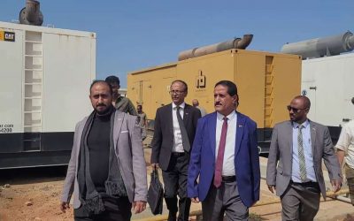 فريق التواصل وتعزيز الوعي السياسي يتفقد عددًا من المشاريع الخدمية في سقطرى