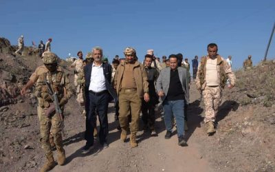 فريق التواصل وتعزيز الوعي السياسي يزور اللواء الخامس بمحافظة لحج