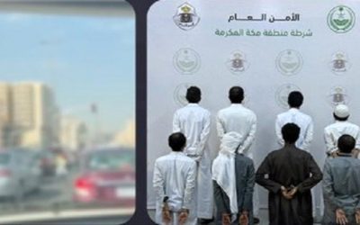 ضبط 8 يمنيين بالسعودية بتهمة استغلال أطفال ونساء