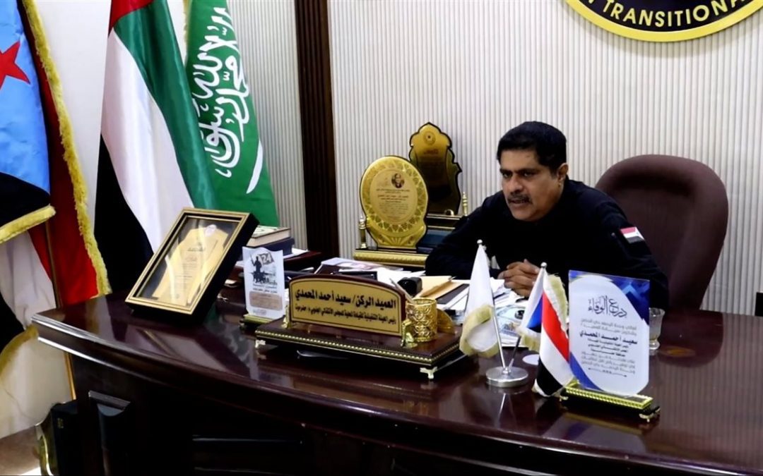 رئيس تنفيذية انتقالي حضرموت يطلع على الأوضاع في مديرية حجر