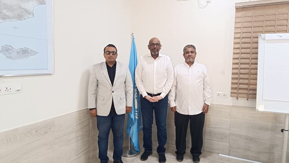 نائب مدير مكتب الأمم المتحدة لتنسيق الشؤون الإنسانية في اليمن يلتقي رئيس وأمين عام اتحاد منظمات المناخ الأخضر
