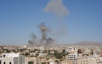 الحوثي: 12 غارة أمريكية بريطانية على صنعاء